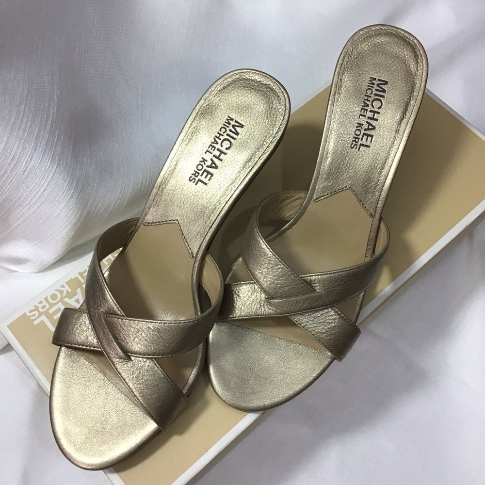 Michael Kors Gold Sandals